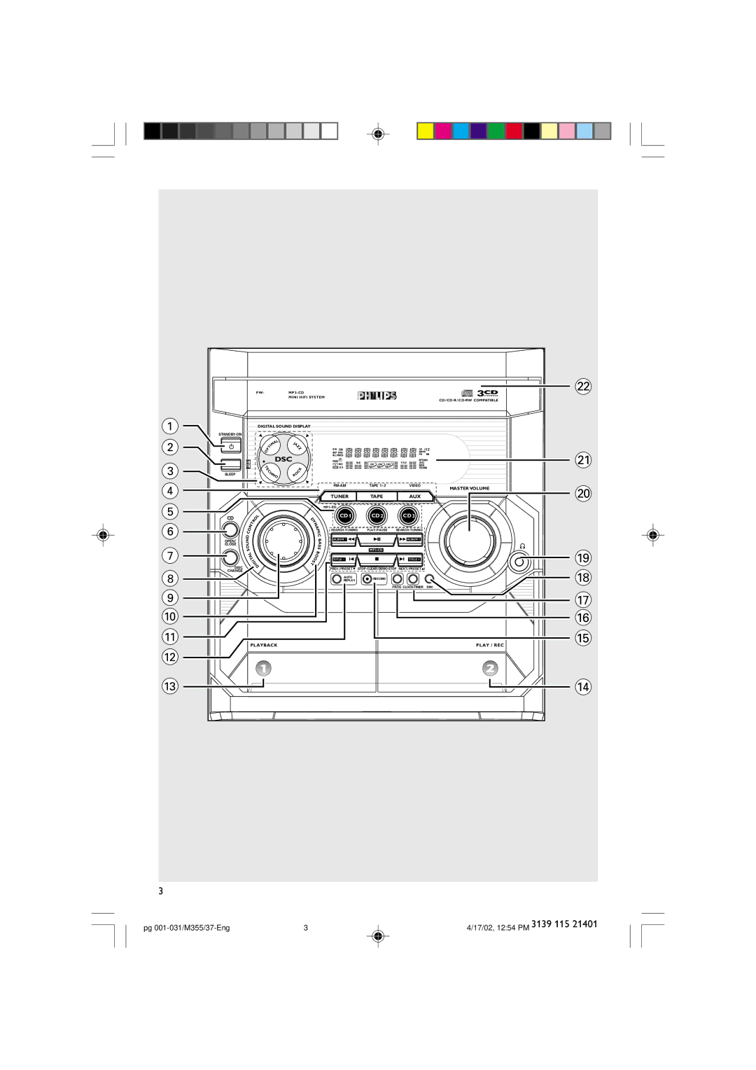 Philips M355 warranty Dsc 