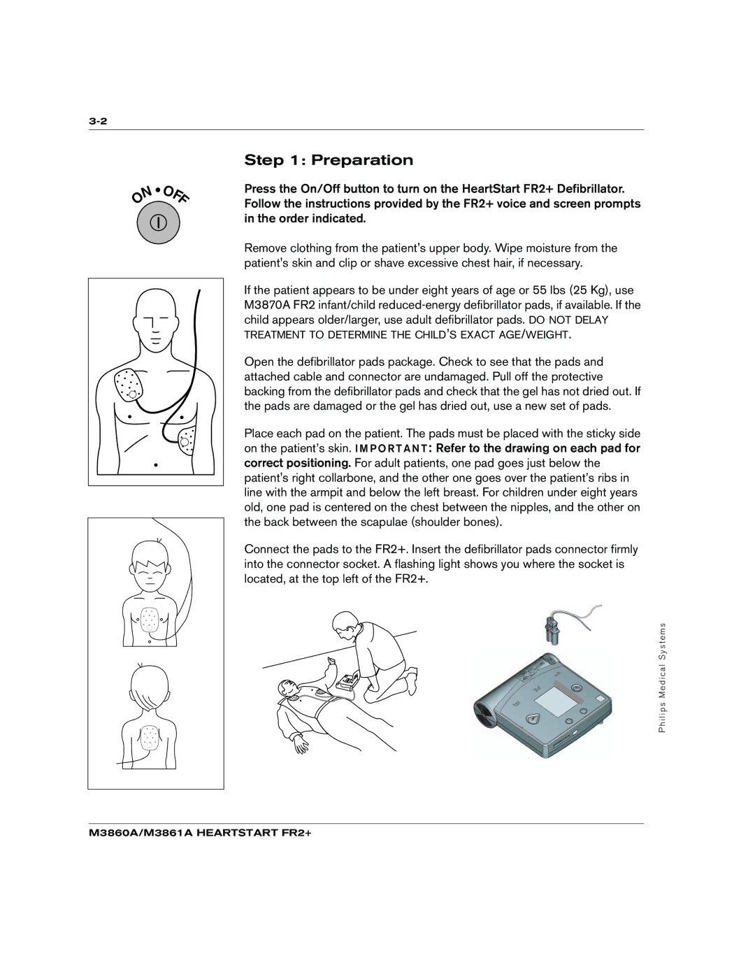 Philips M3861A, M3860A manual Preparation 