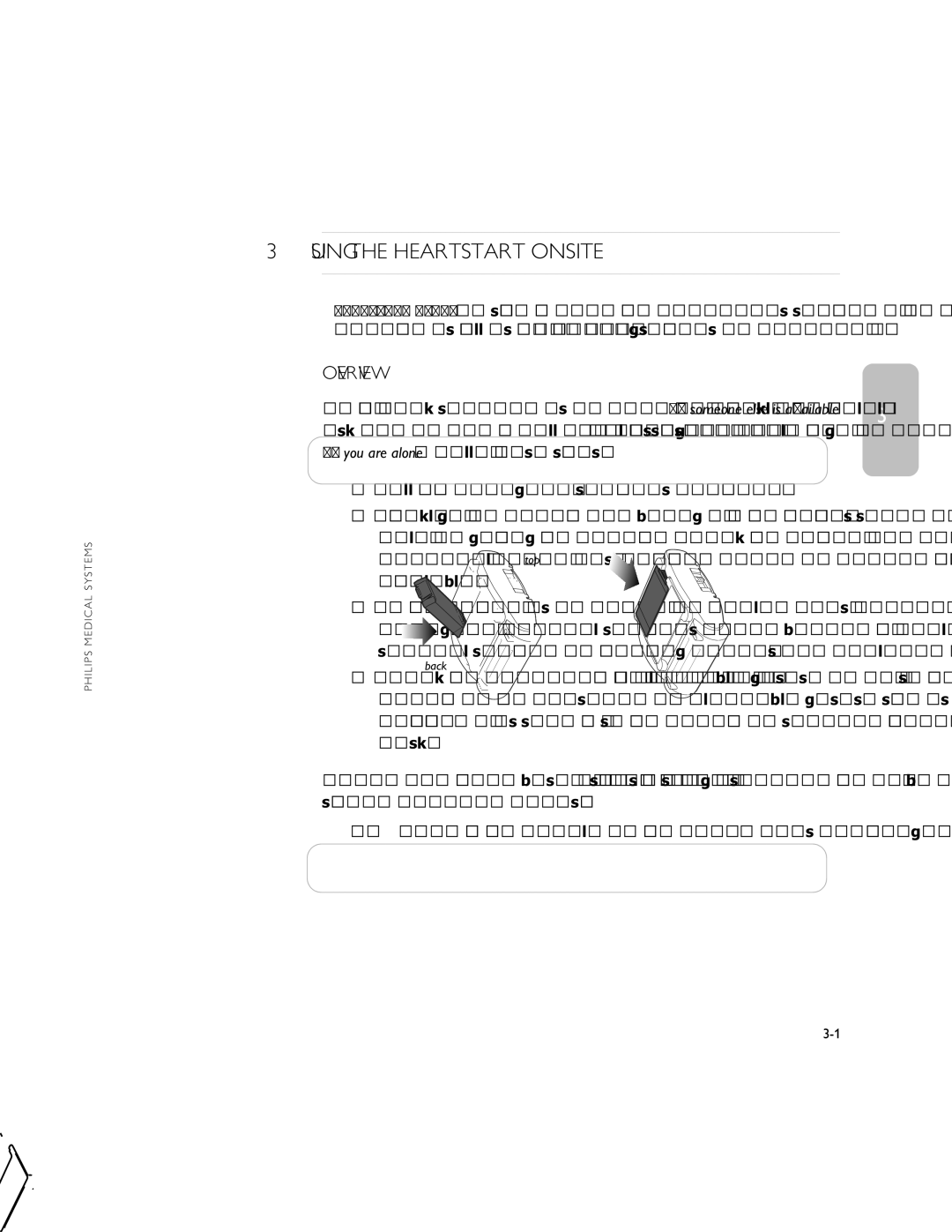 Philips M5066A owner manual Using the Heartstart Onsite, Overview 