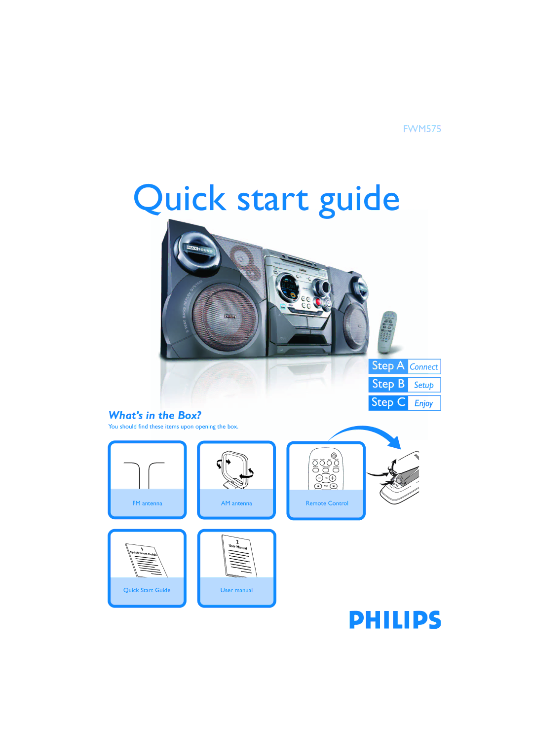 Philips M575 quick start Quick start guide, What’s in the Box? 