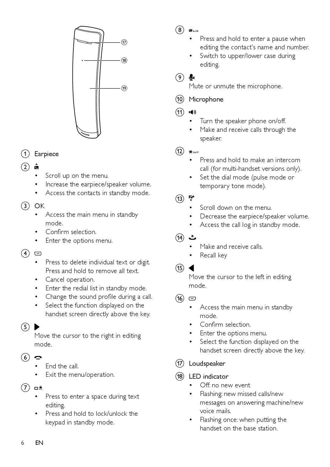 Philips M888 manual Set the dial mode pulse mode or temporary tone mode 