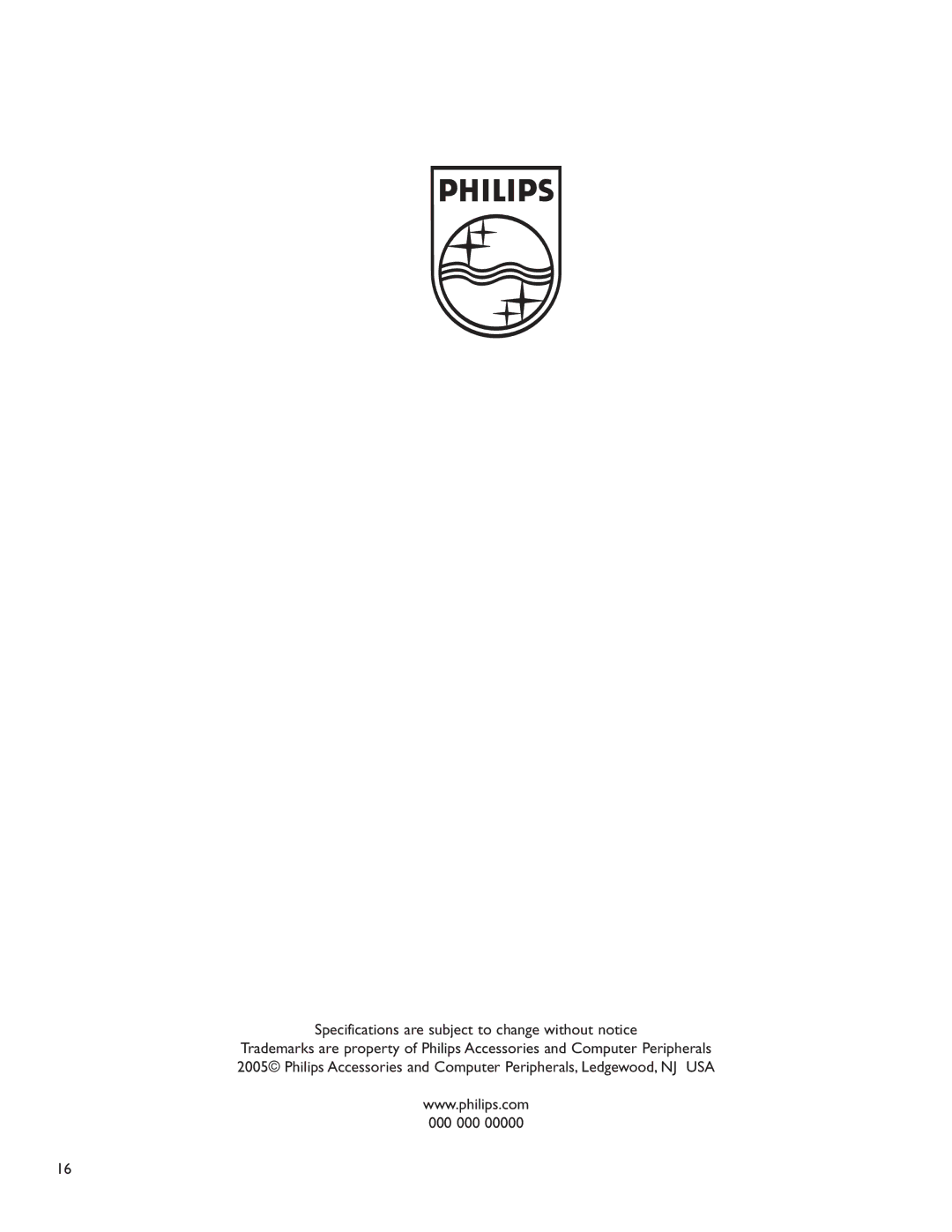 Philips MANT950 user manual 000 000 