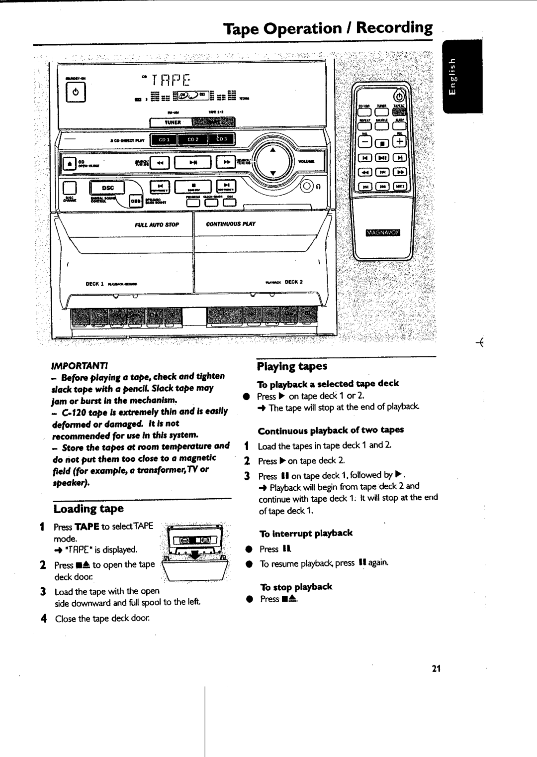 Philips MAS-300 manual 
