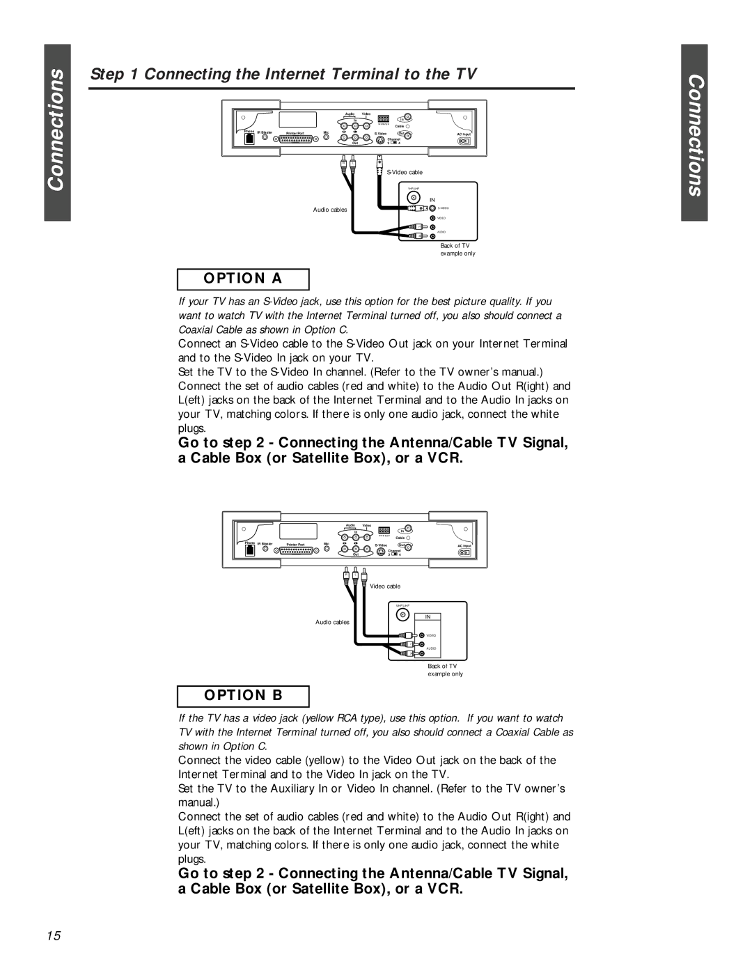 Philips MAT972KB QUG owner manual Connections 