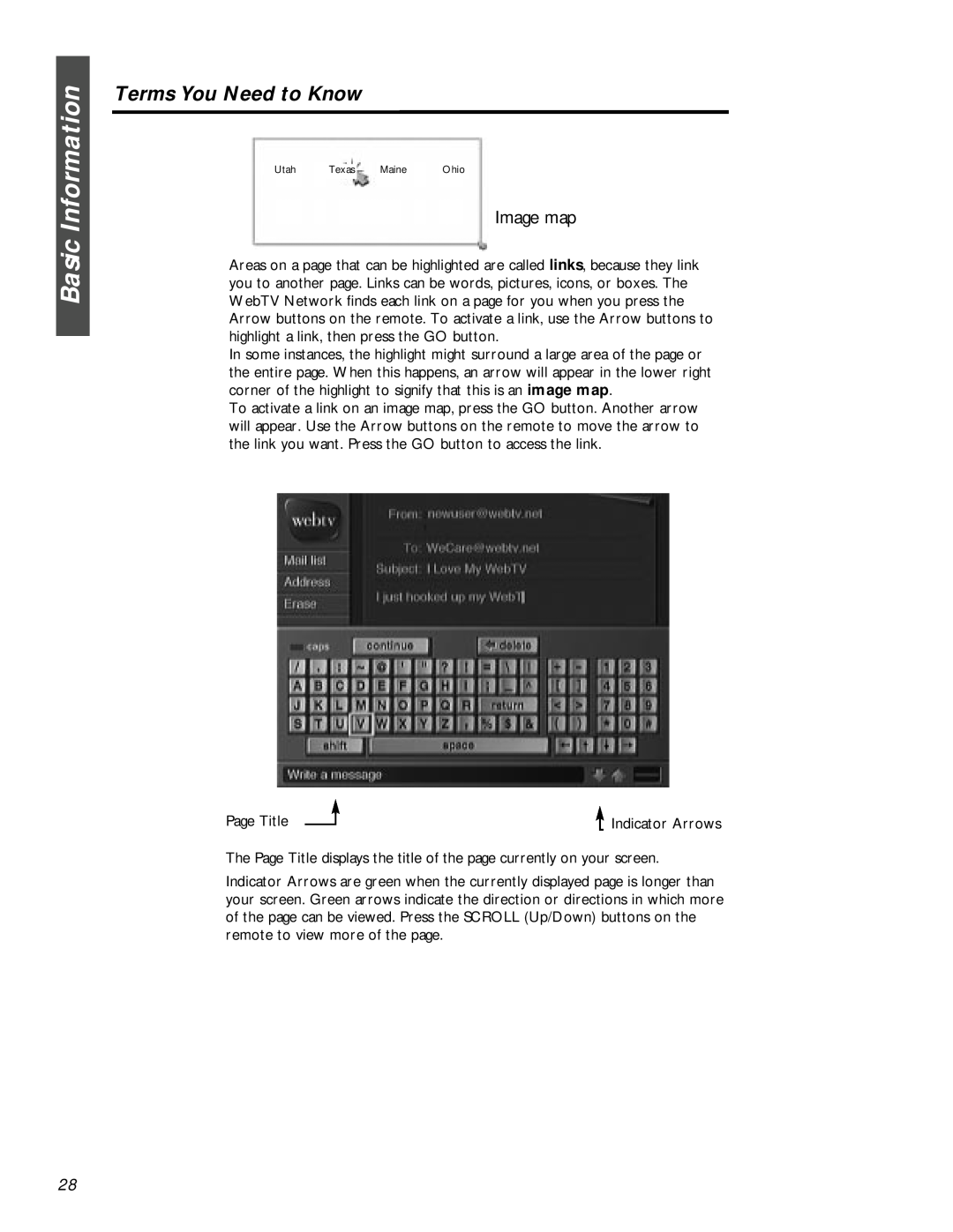 Philips MAT972KB QUG owner manual Terms You Need to Know, Basic Information, Image map 