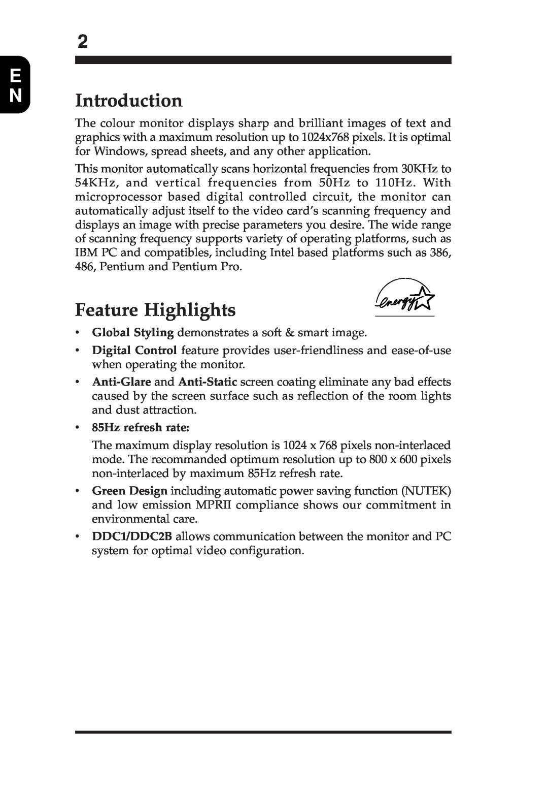 Philips MB4010T001 appendix NIntroduction, Feature Highlights 