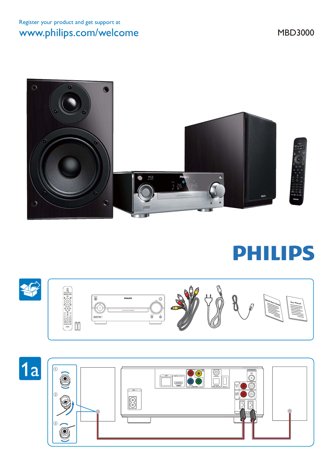 Philips MBD3000/93 user manual 1a a 