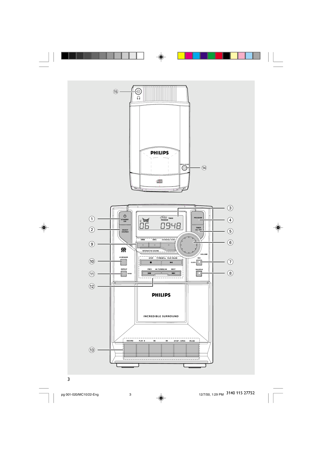 Philips MC-10 manual 3140 115 