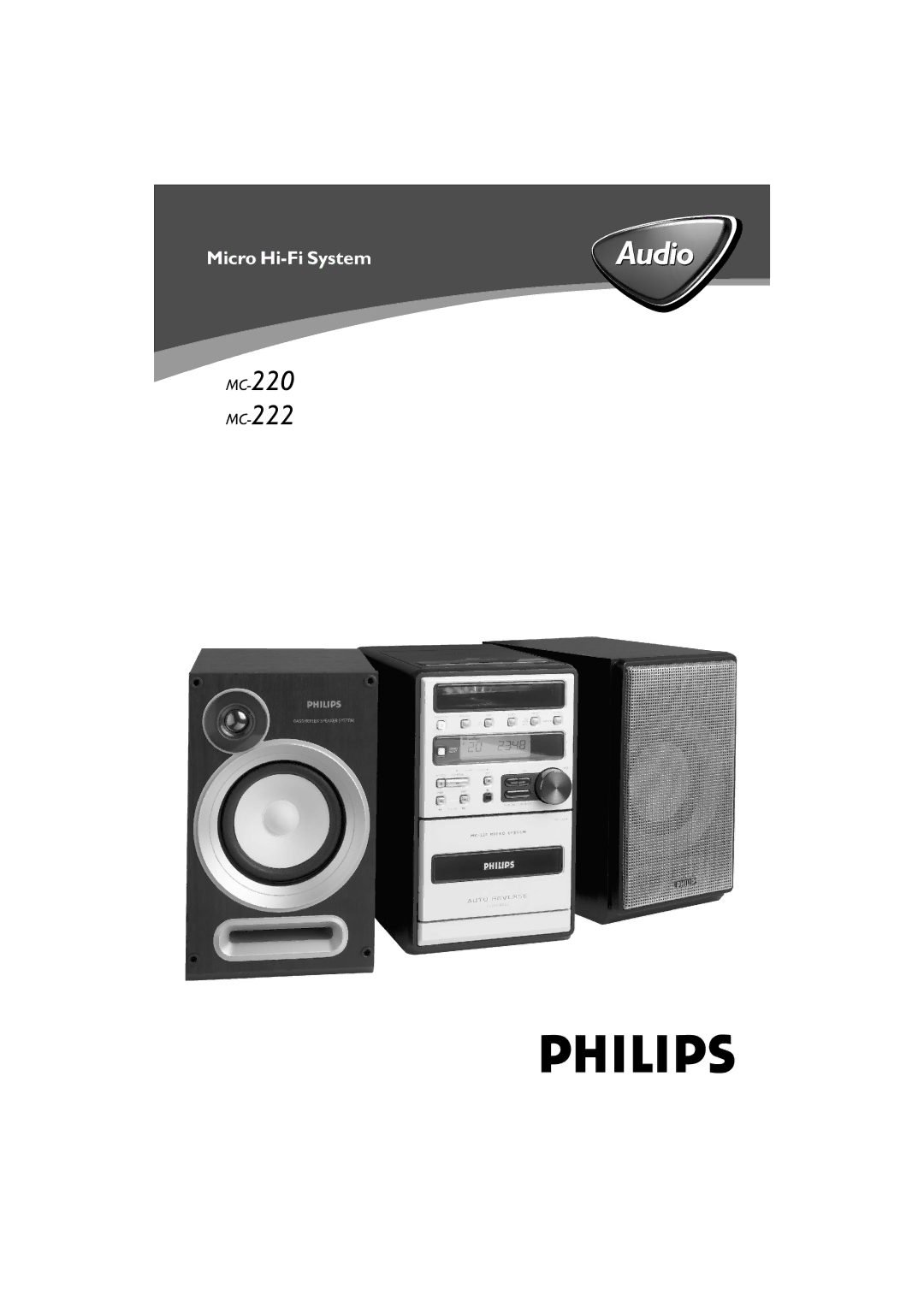 Philips MC-222 manual Audio 