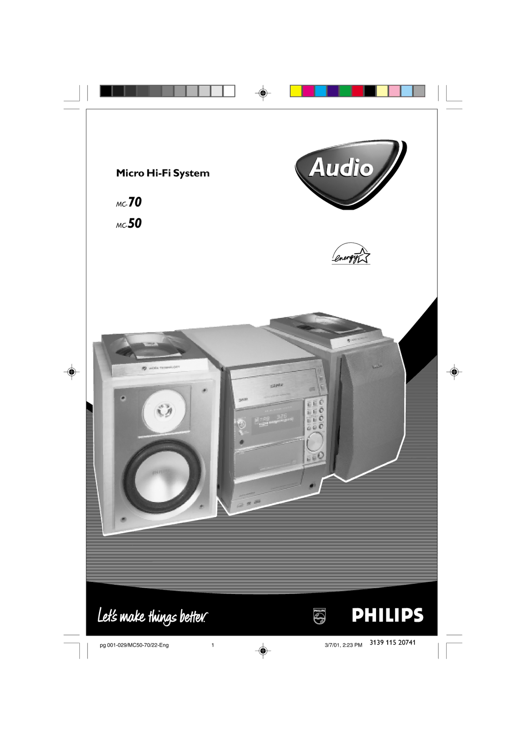 Philips MC-70 manual Audio 