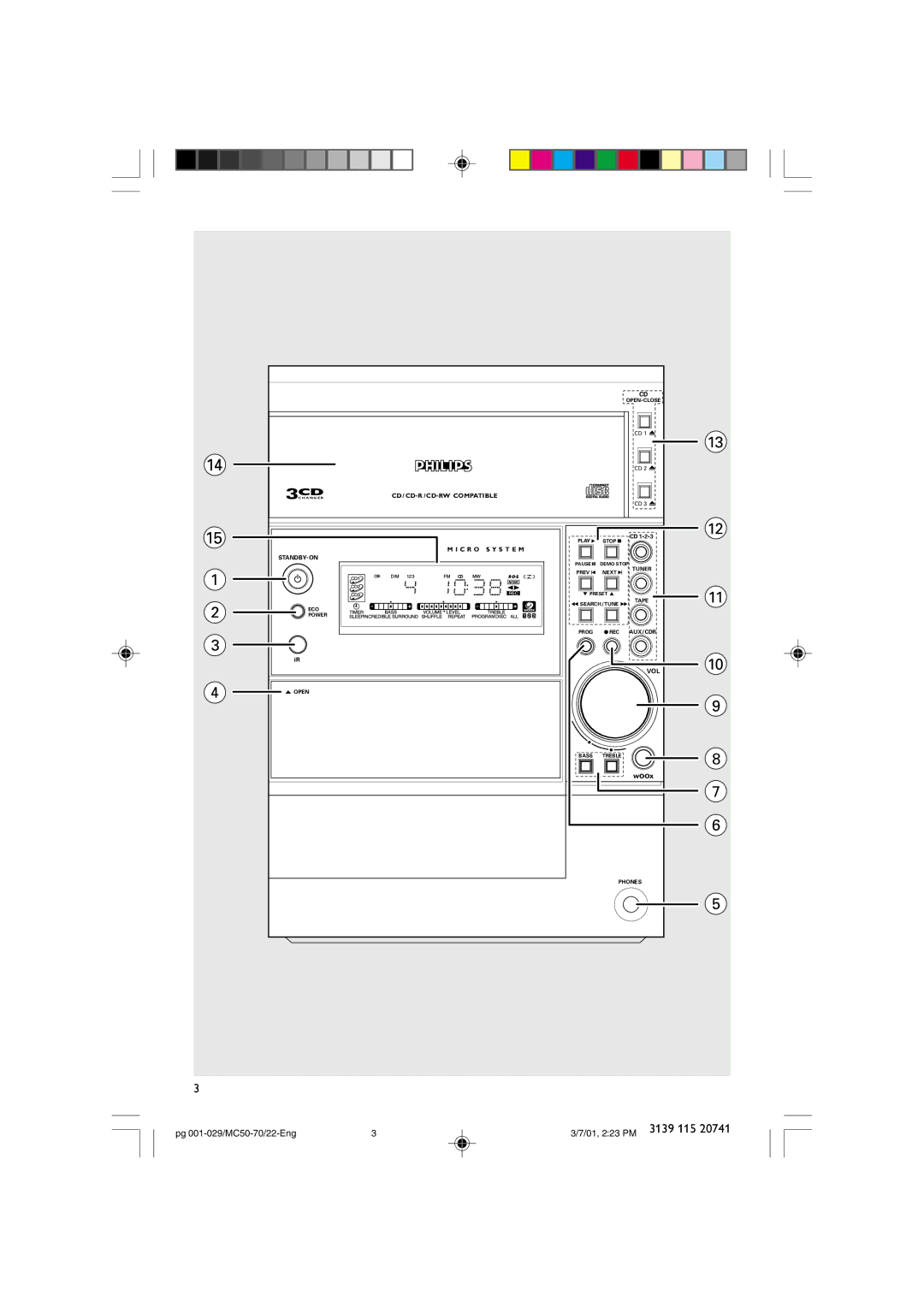 Philips MC-70 manual 3139 115 