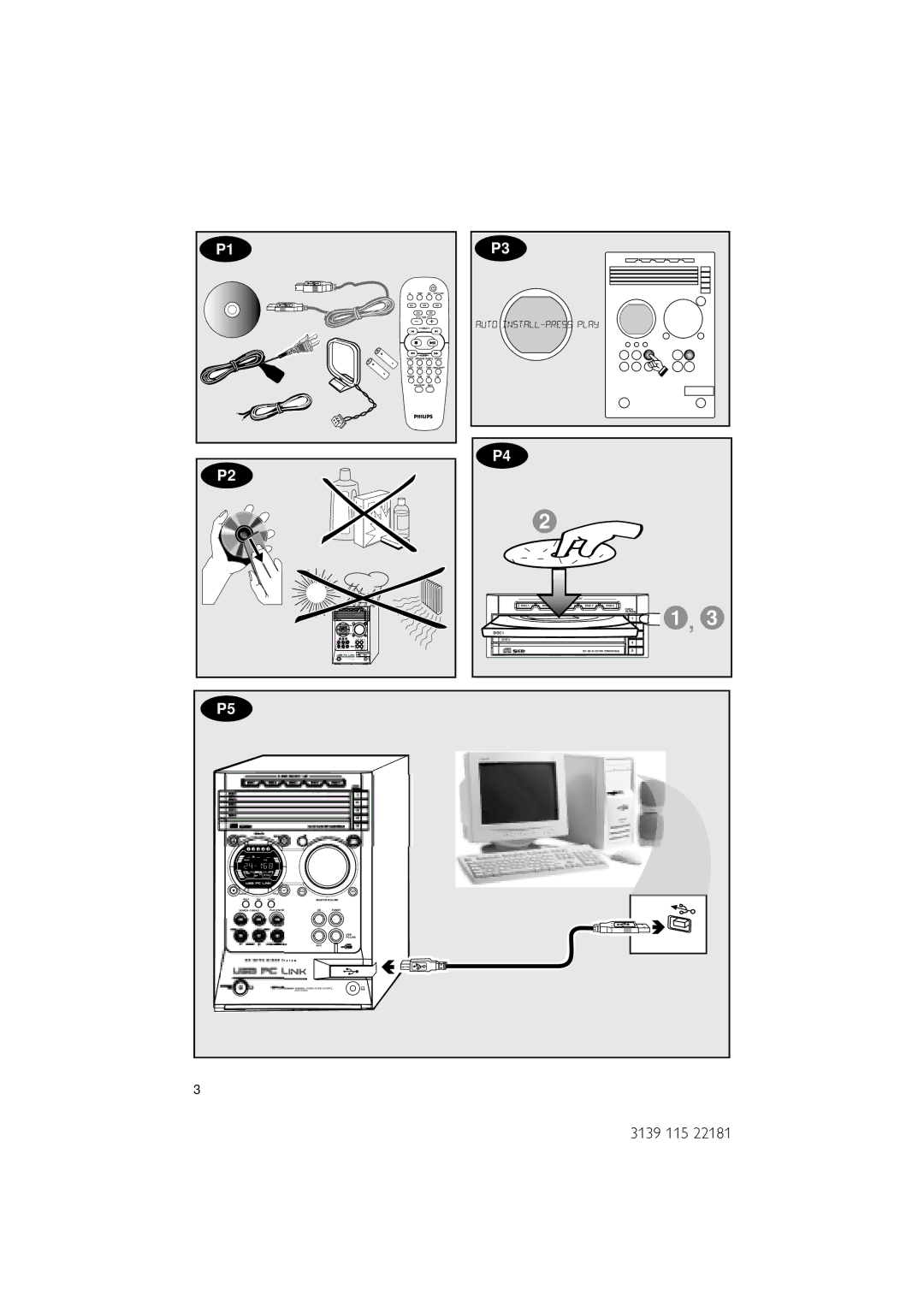 Philips MC-M570/37 warranty 3139 115, Disc DISC1 