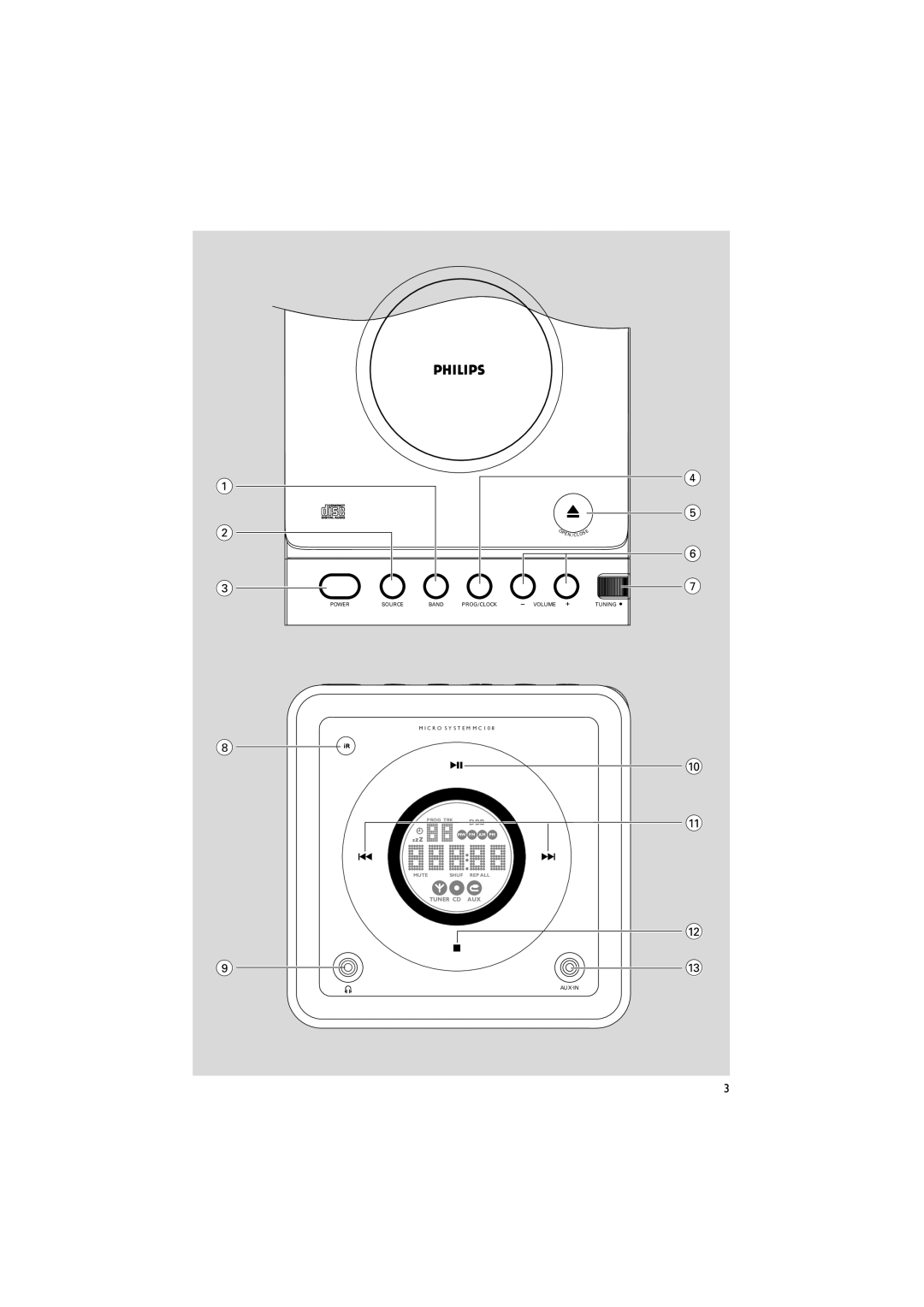 Philips MC108B user manual Dbb 