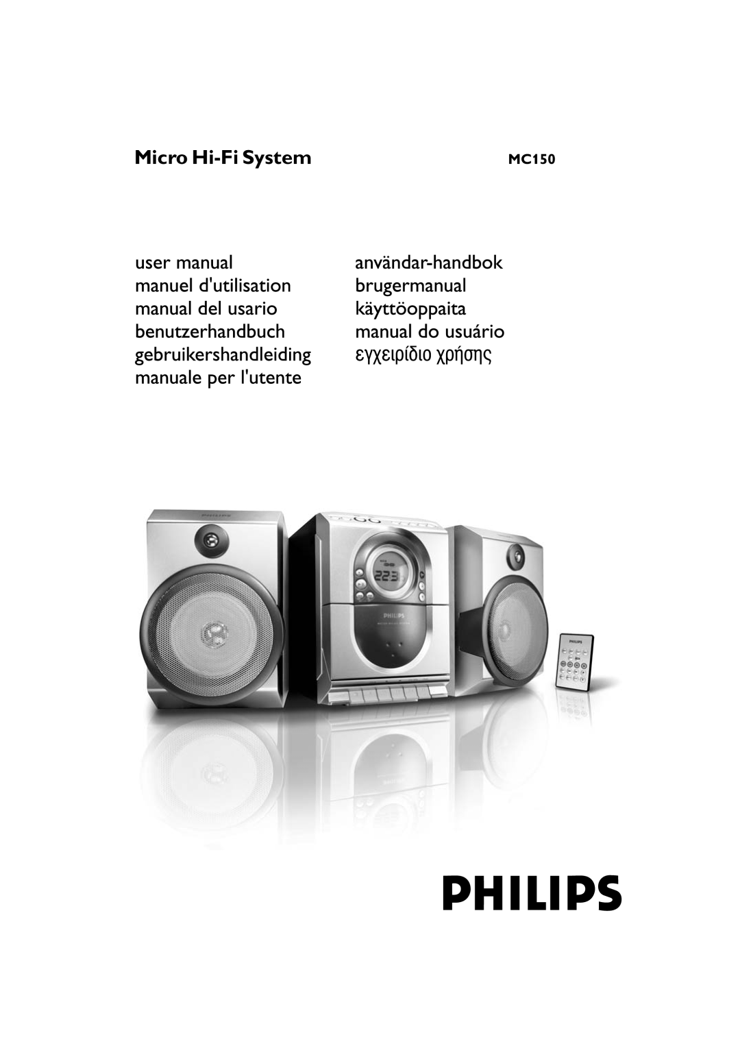 Philips MC150 manual Micro Hi-FiSystem 