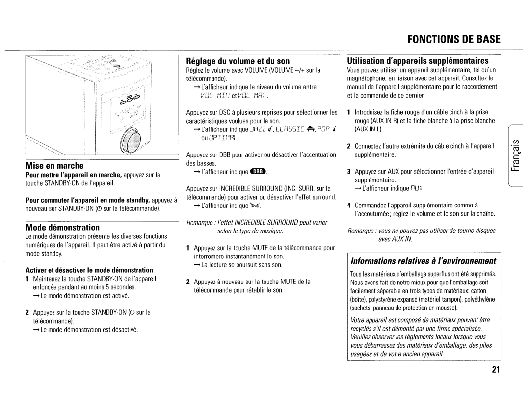 Philips MC165C/37 manual 