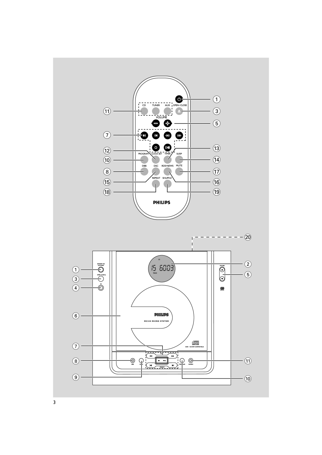 Philips MC230, MC235 user manual 