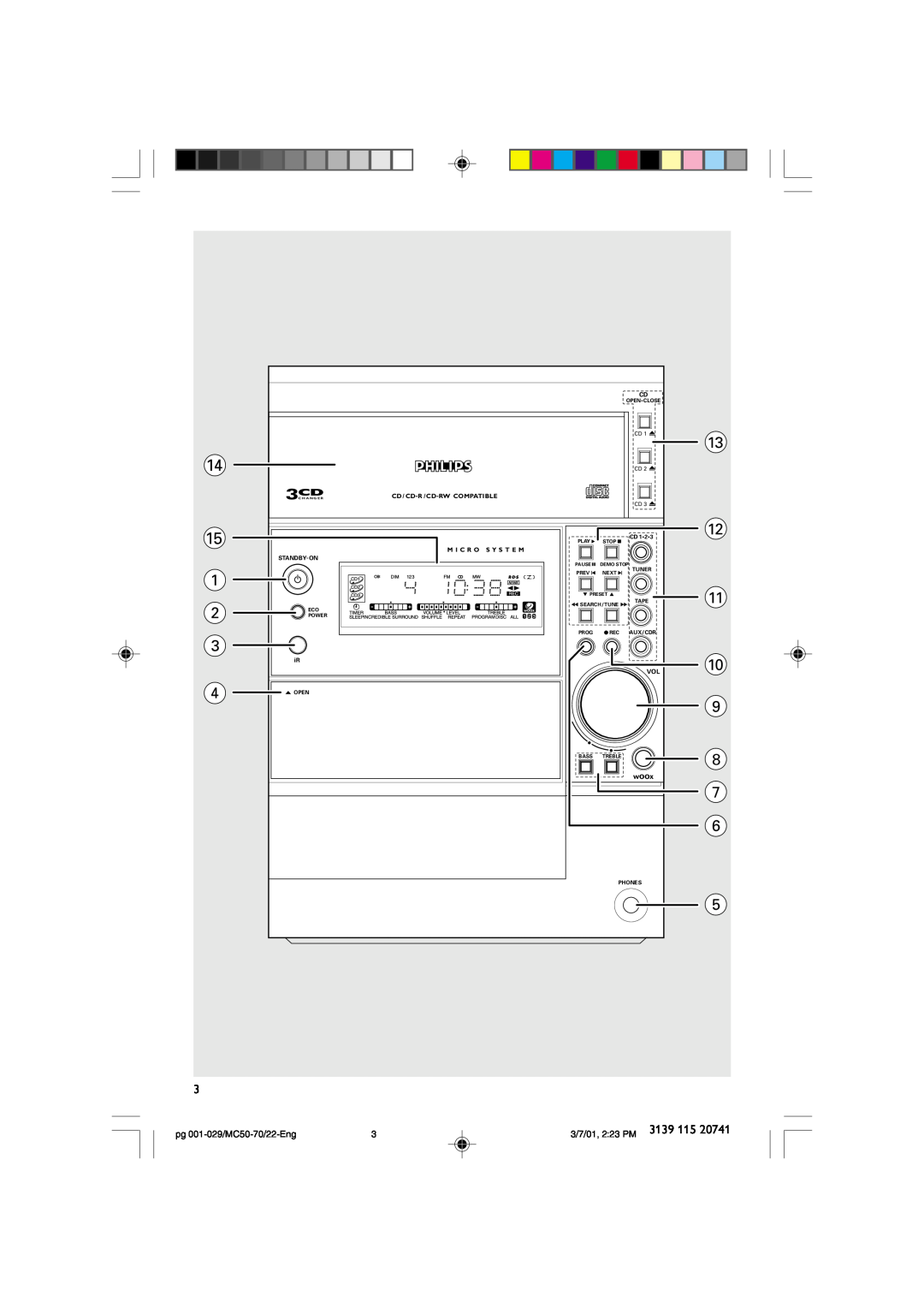 Philips MC50-70 manual 