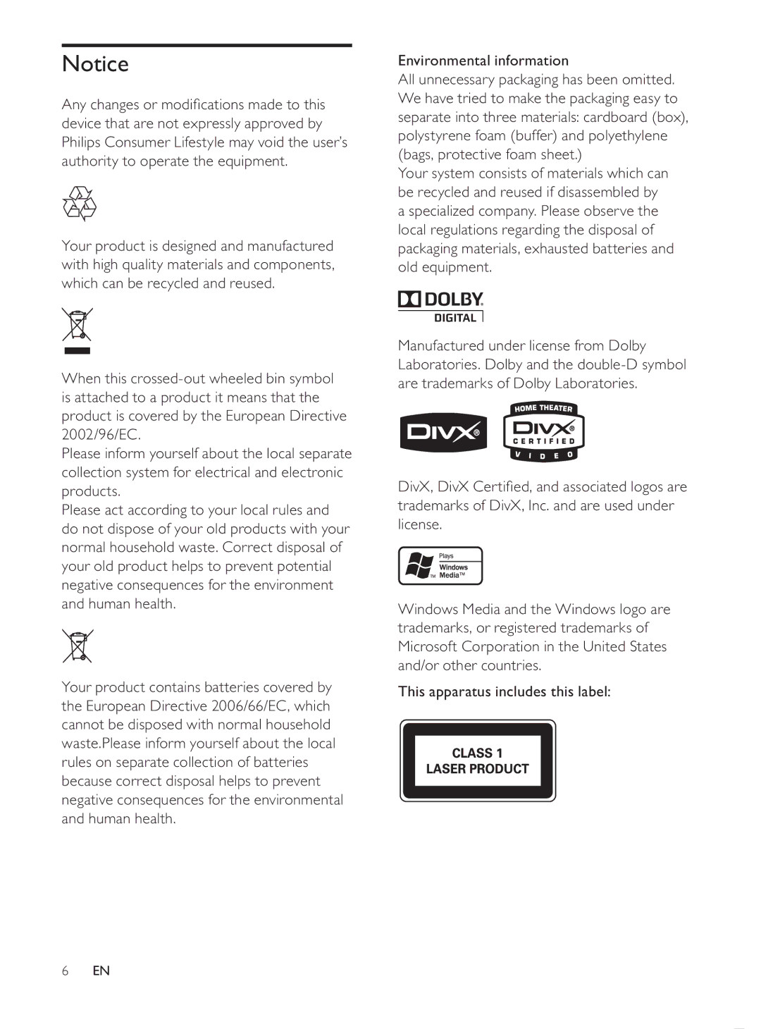 Philips MCD107/98 user manual 