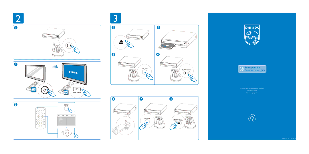 Philips MCD120/93 user manual Royal Philips Consumer Lifestyle N.V MCD12093QSGV1.0 