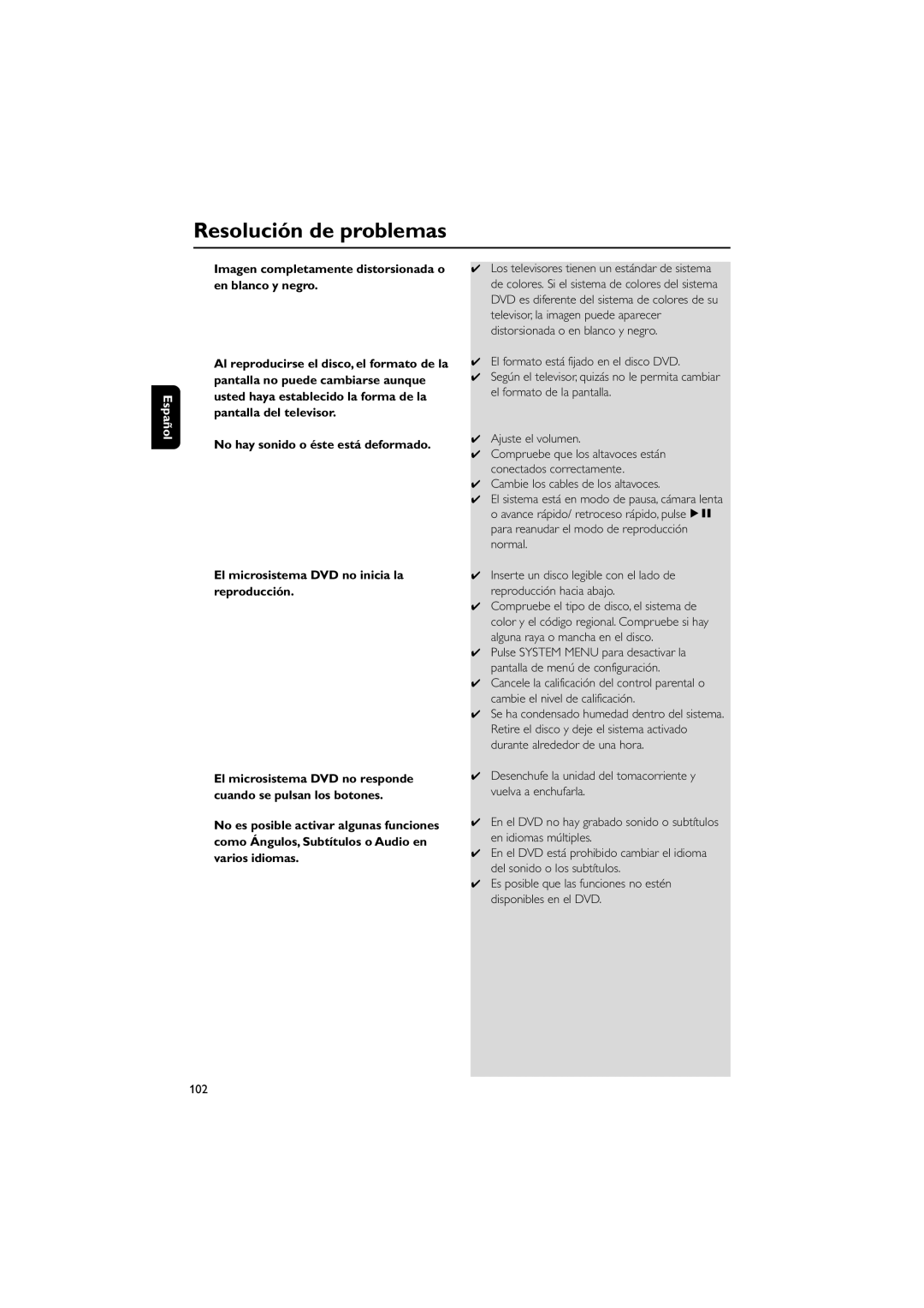 Philips MCD139B user manual Cambie los cables de los altavoces 