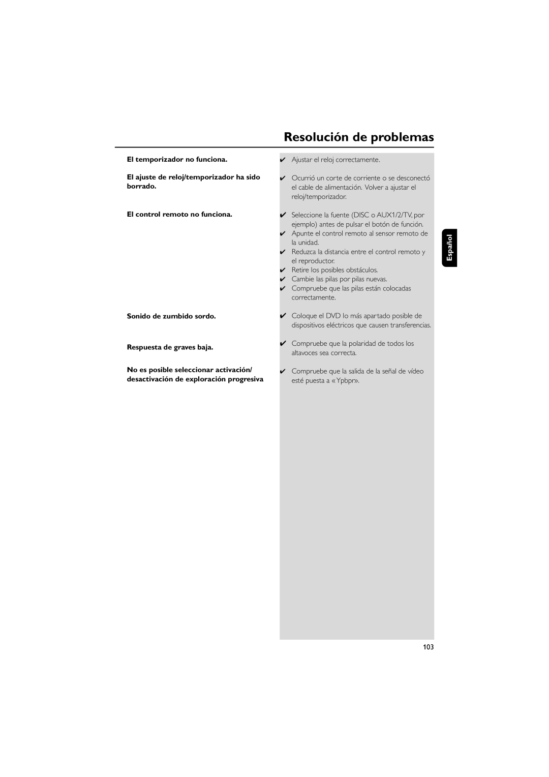 Philips MCD139B user manual 103 