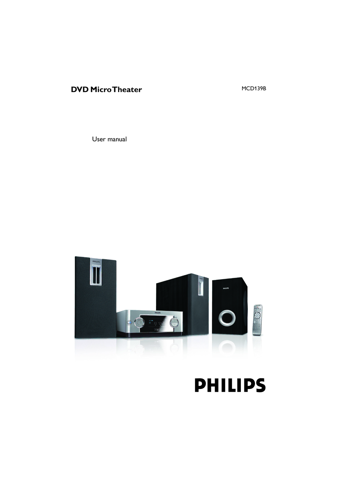 Philips MCD139BDVD user manual DVD MicroTheater 