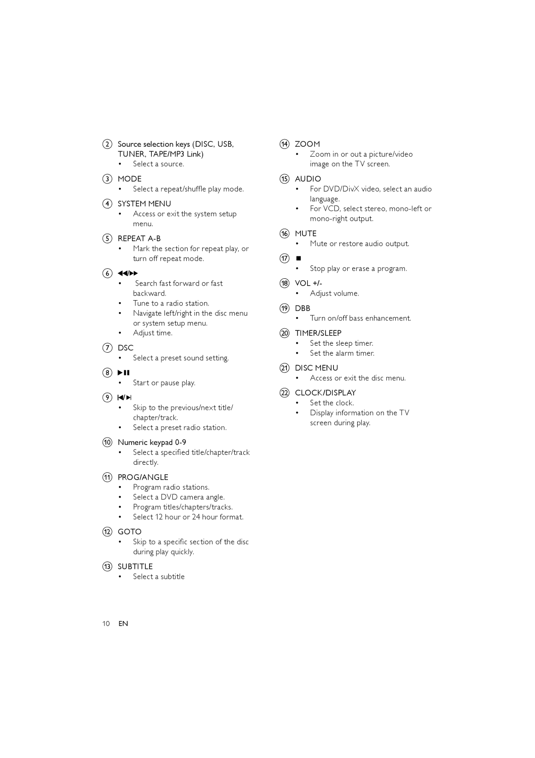 Philips MCD170/98 user manual Zoom in or out a picture/video image on the TV screen 