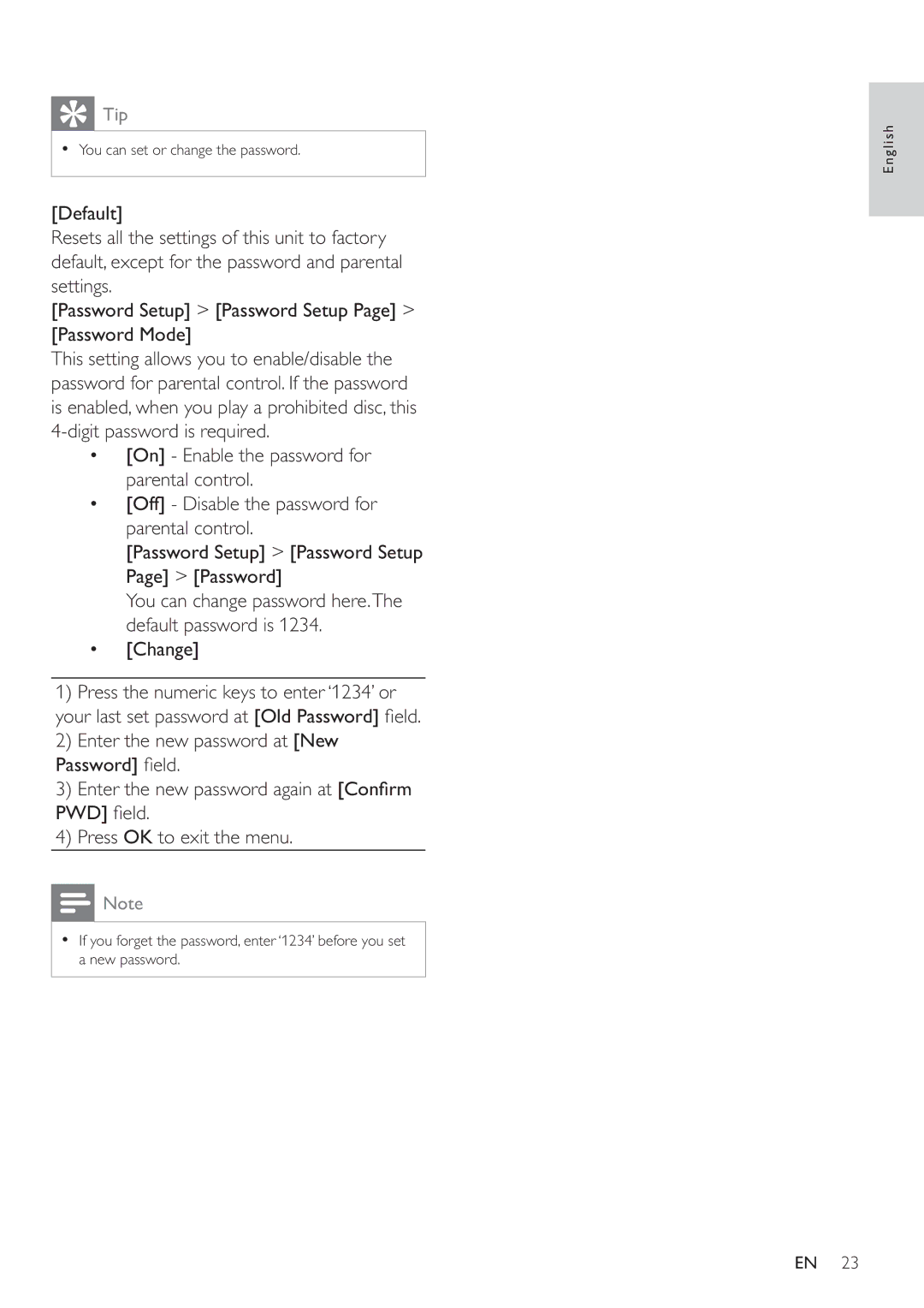 Philips MCD183 user manual Change 