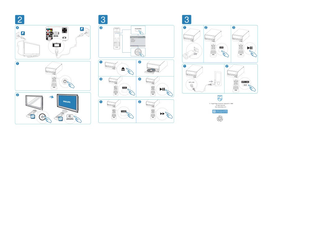 Philips MCD183/12 user manual Royal Philips Consumer Lifestyle N.V All rights reserved 