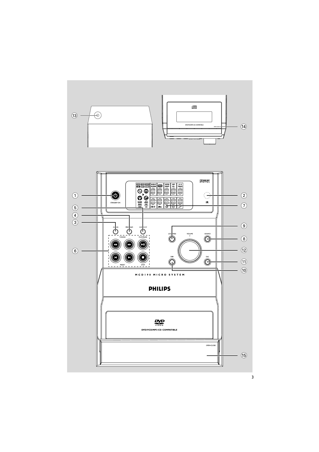 Philips MCD190/55 manual Display/St 