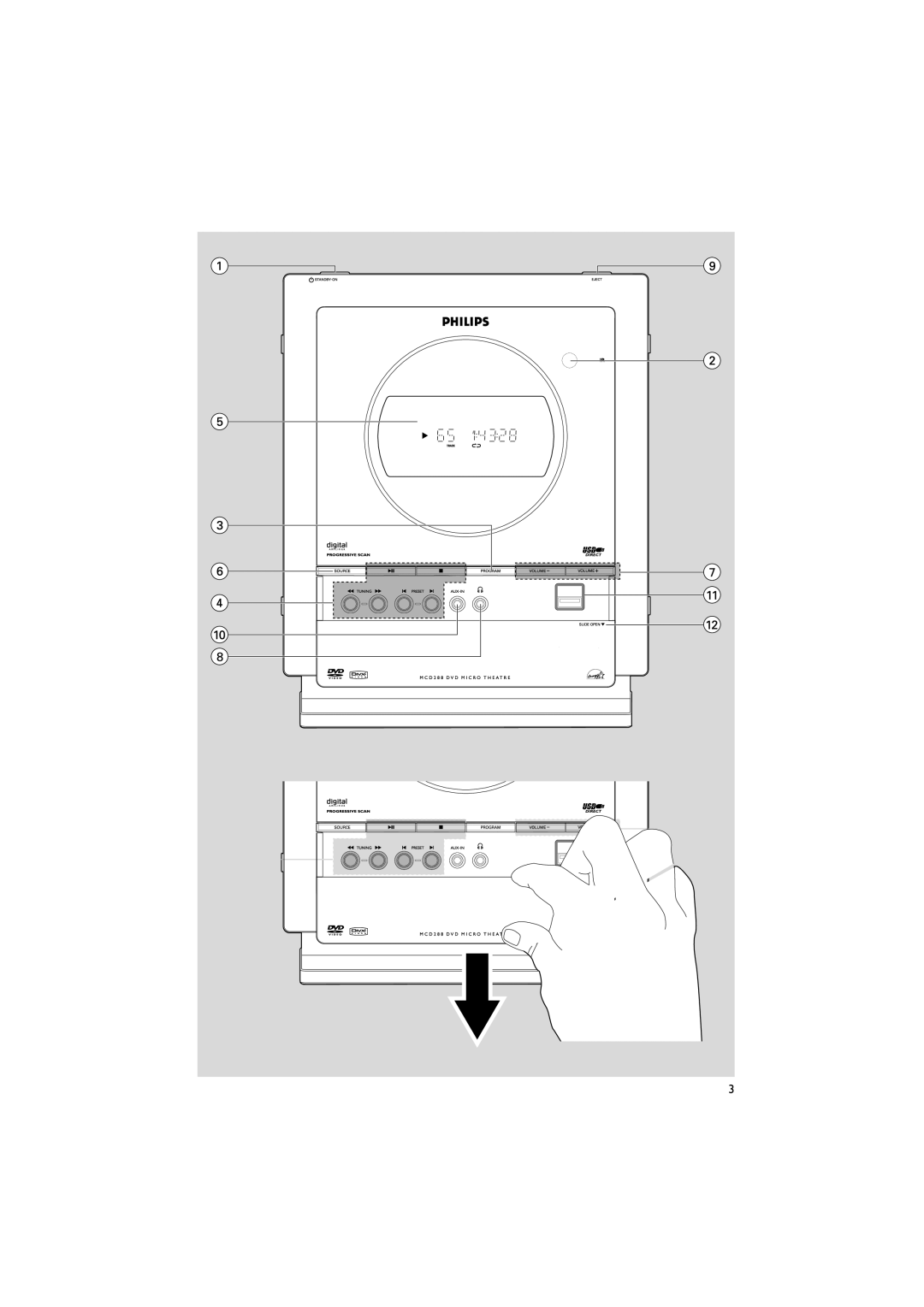 Philips MCD288/05 manual 