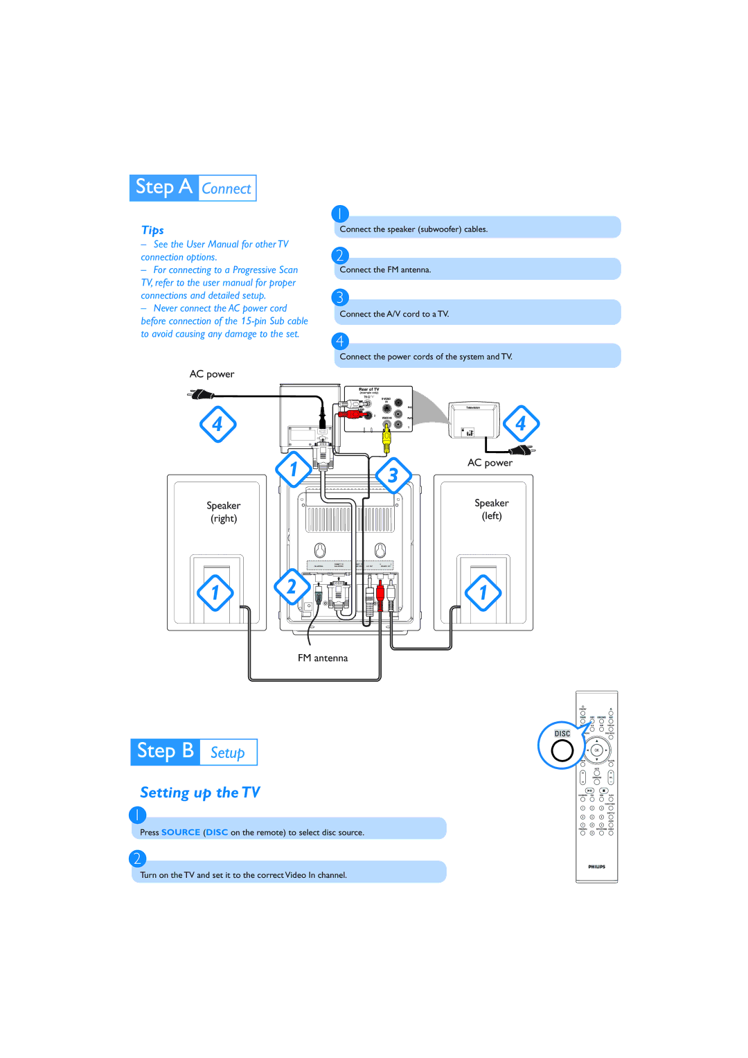 Philips MCD288/55 quick start Tips 