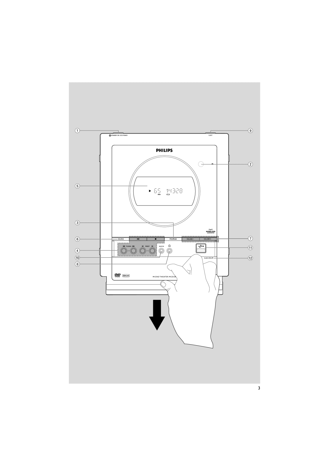 Philips MCD289 user manual 