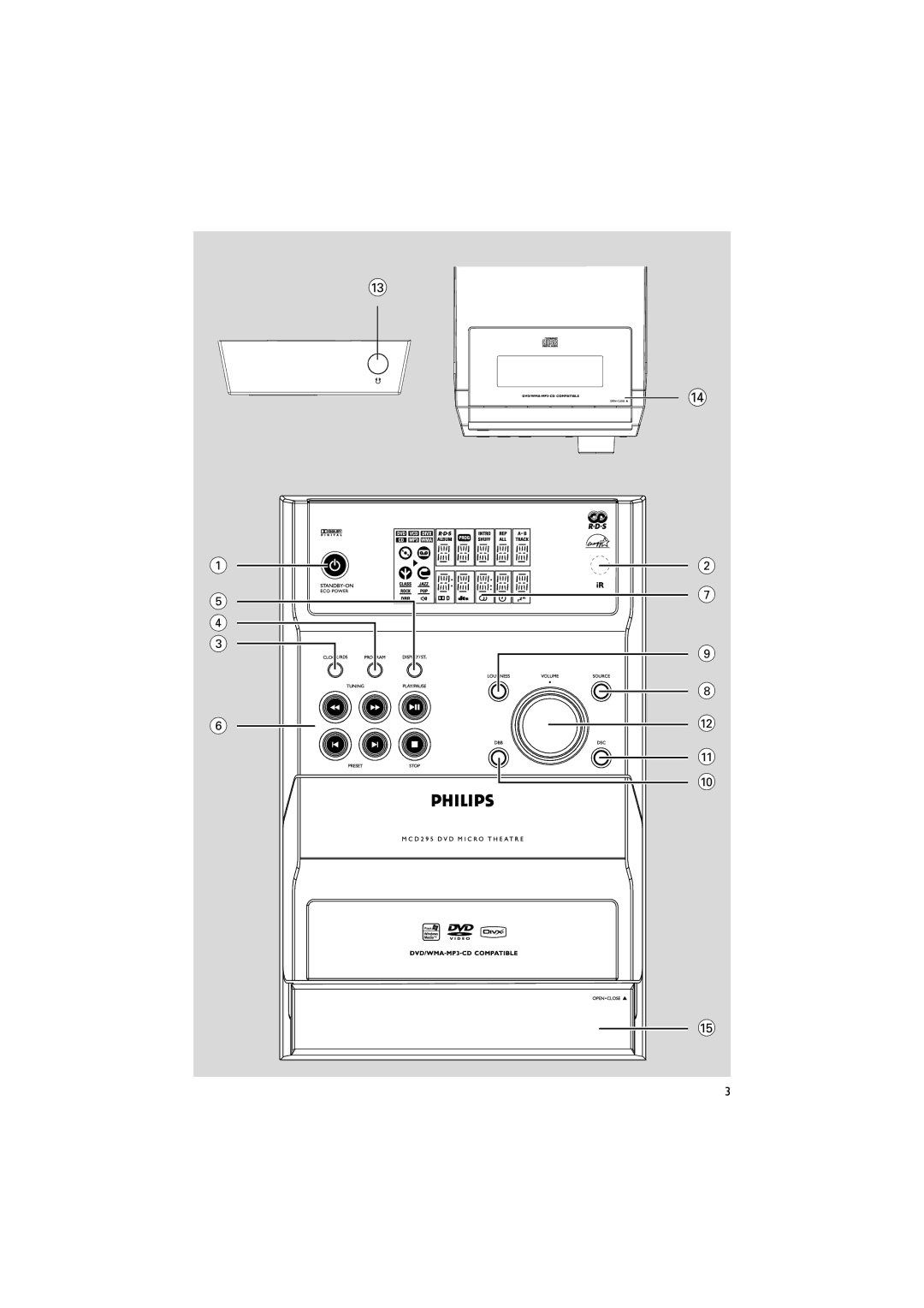 Philips MCD295/05 user manual 