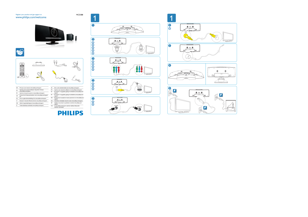 Philips MCD388/12 user manual Register your product and get support at 
