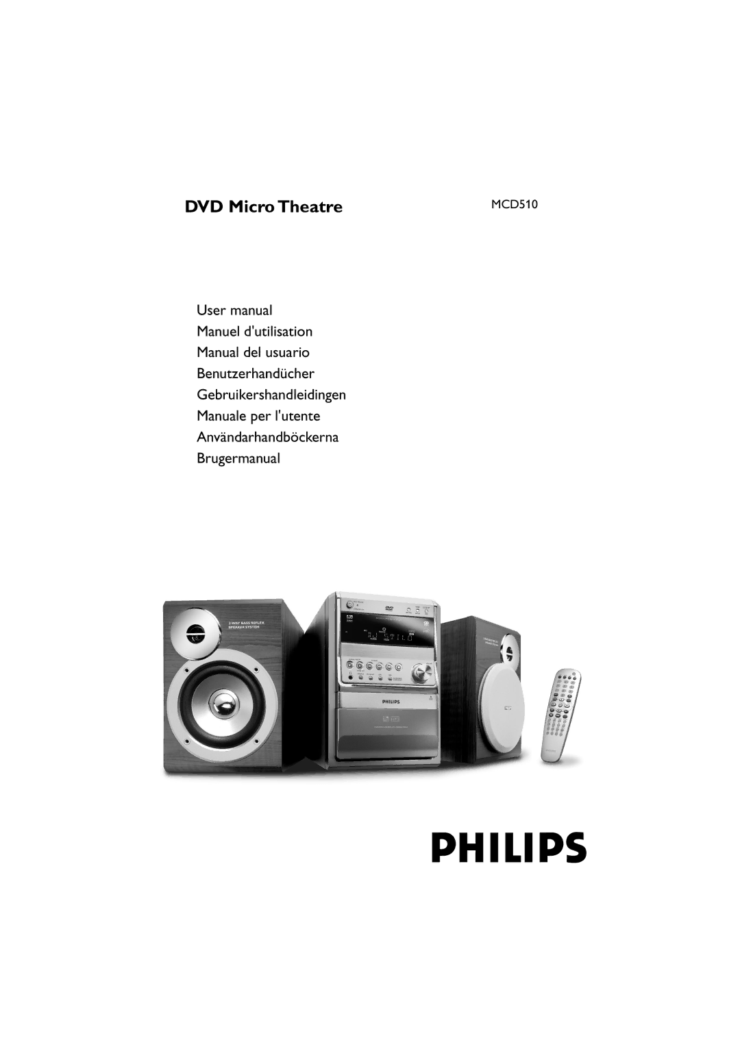 Philips MCD510/25 user manual DVD Micro Theatre 