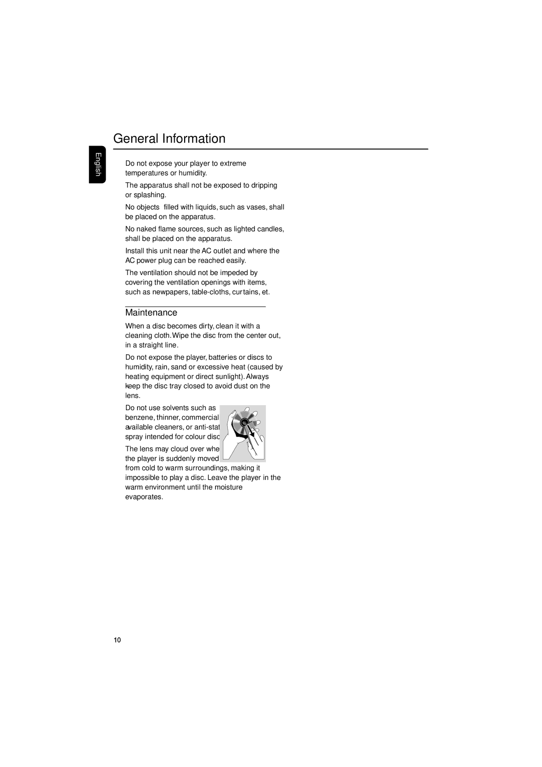 Philips MCD708 owner manual Maintenance 