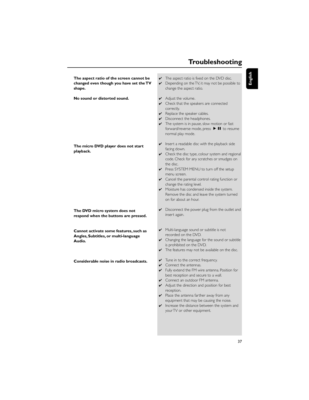 Philips MCD710/55 manual Tune in to the correct frequency Connect the antennas 