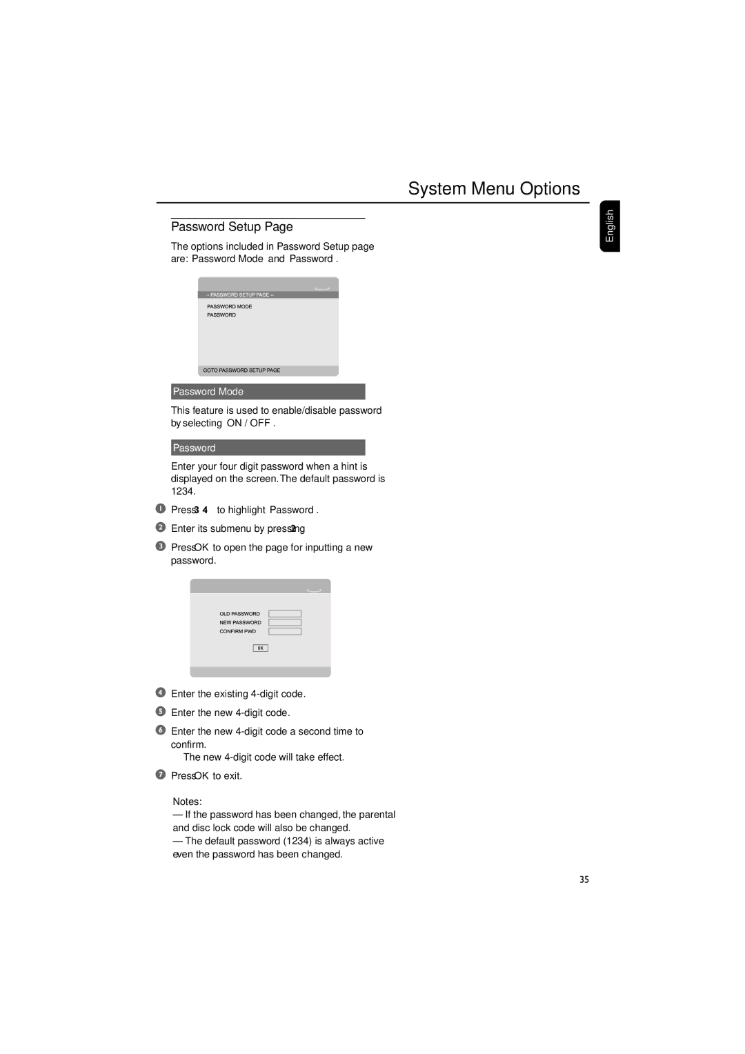 Philips MCD718 owner manual System Menu Options 