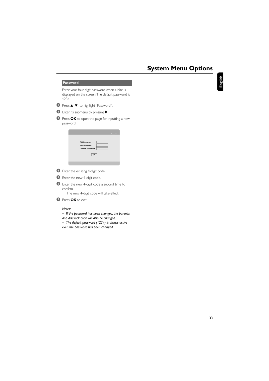 Philips MCD735/93 manual Password 