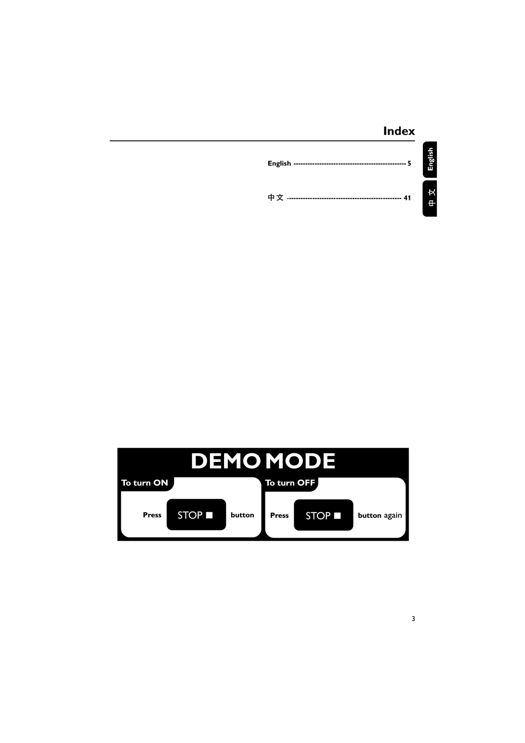 Philips MCD908 manual Index, English 