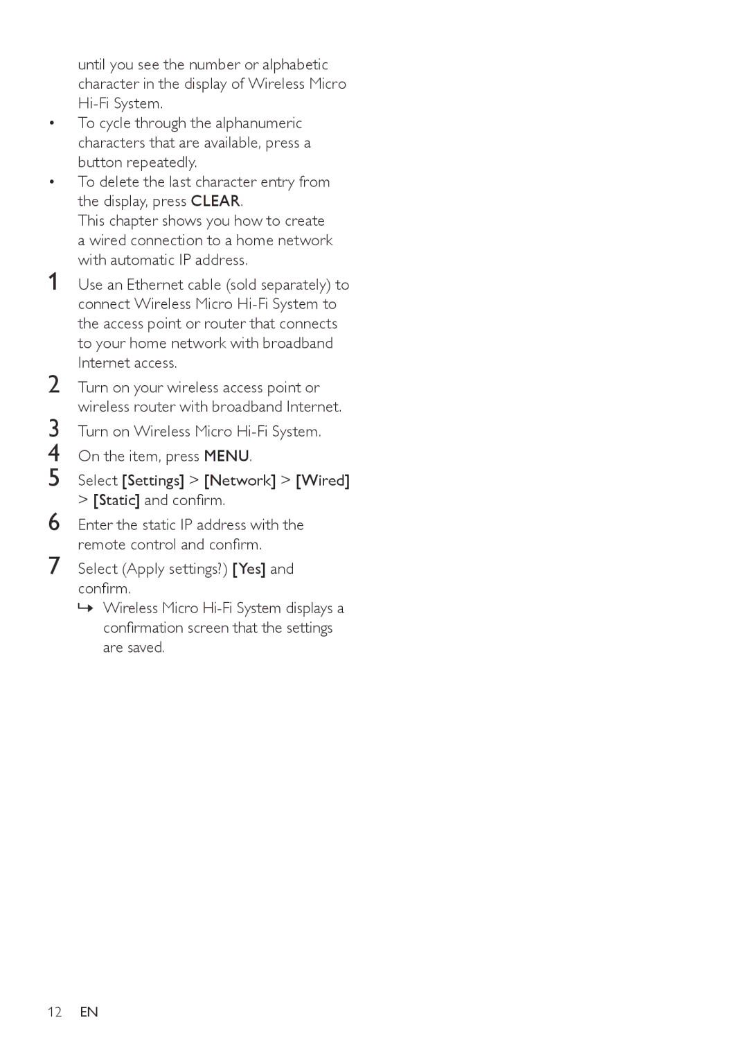 Philips HK-0948-MCi500H-FR, MCi500H/12, MCi500H/05, 544-9056 user manual 12 EN 