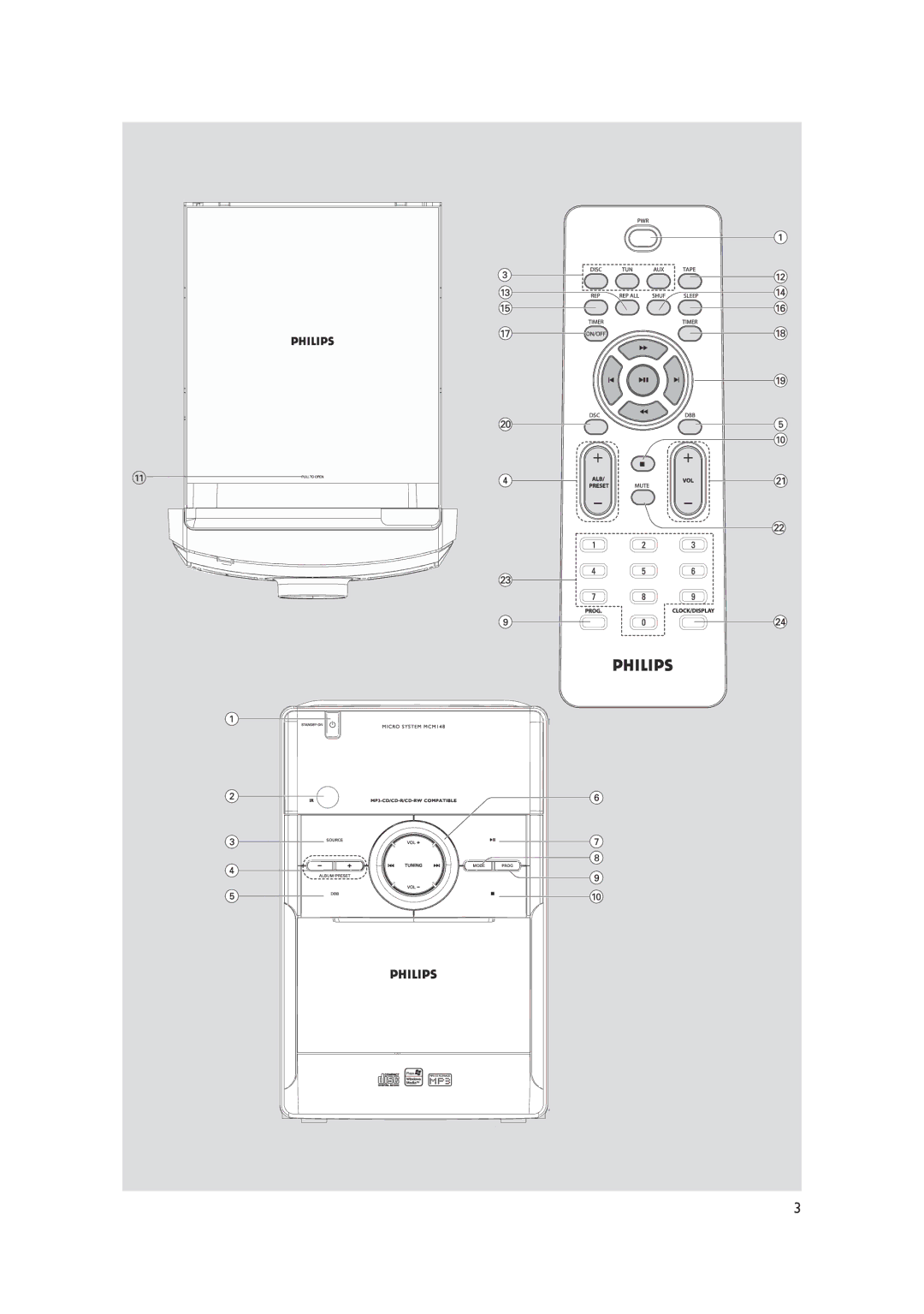 Philips MCM148 user manual 