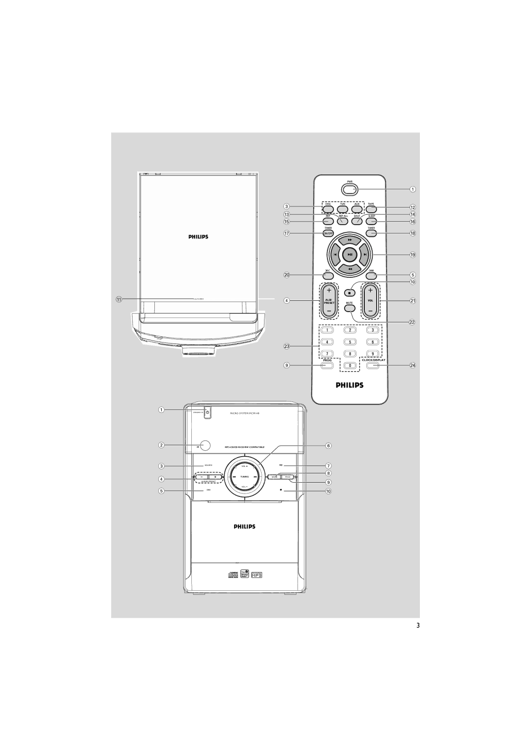 Philips MCM148 user manual Alb 