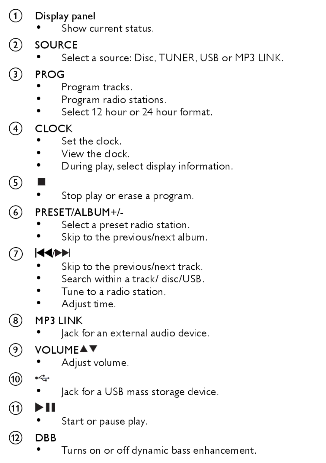 Philips MCM166 user manual Tune to a radio station 