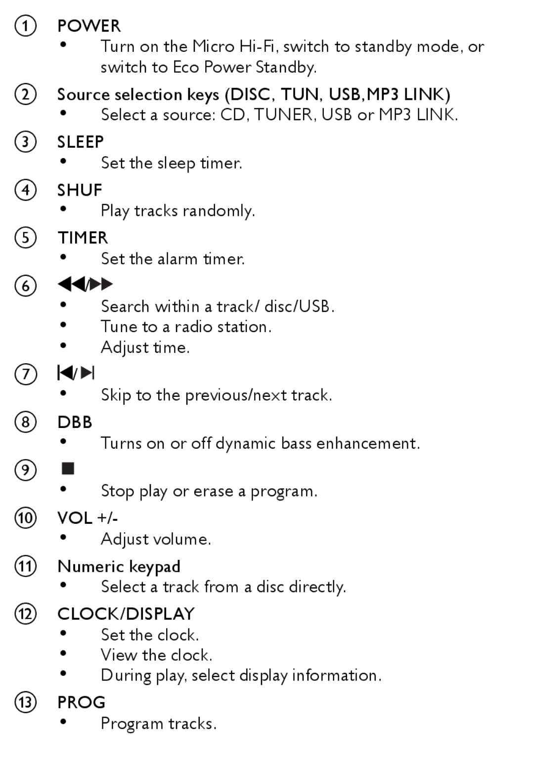 Philips MCM166 user manual Tune to a radio station 