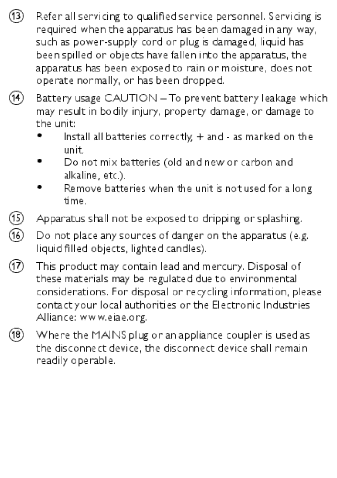 Philips MCM166 user manual 