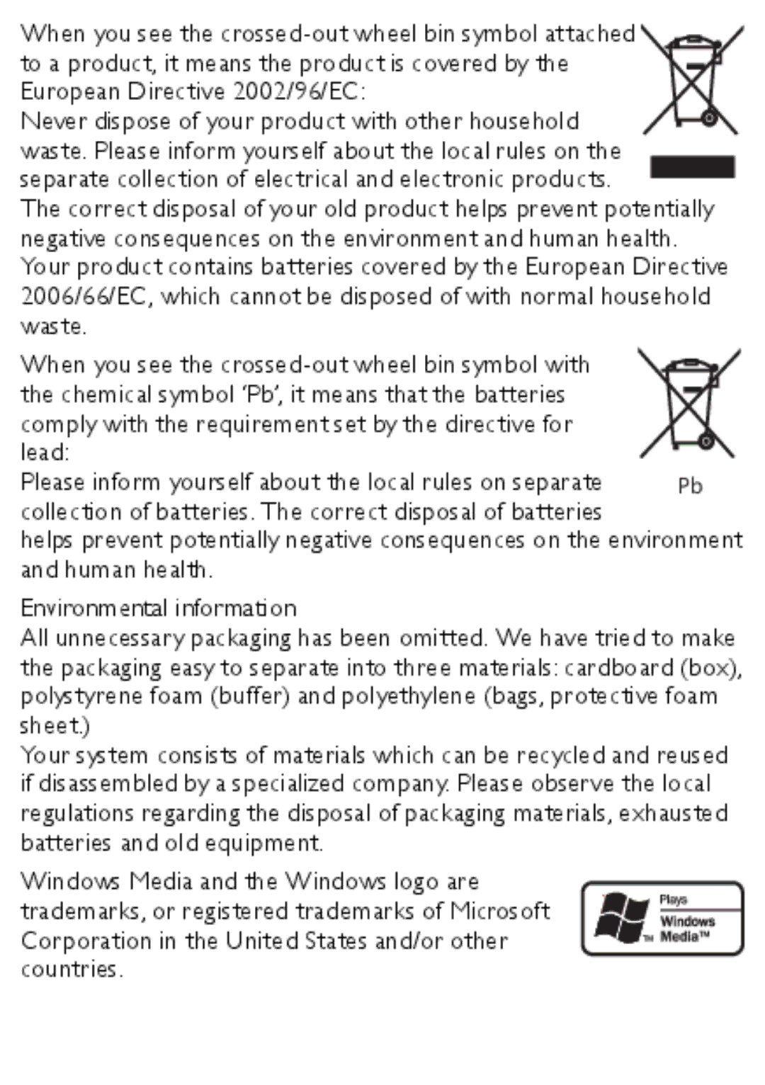 Philips MCM166 user manual 