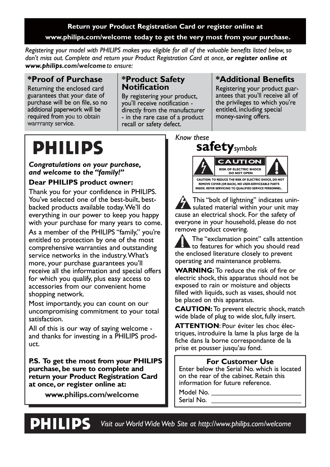 Philips MCM166 user manual 