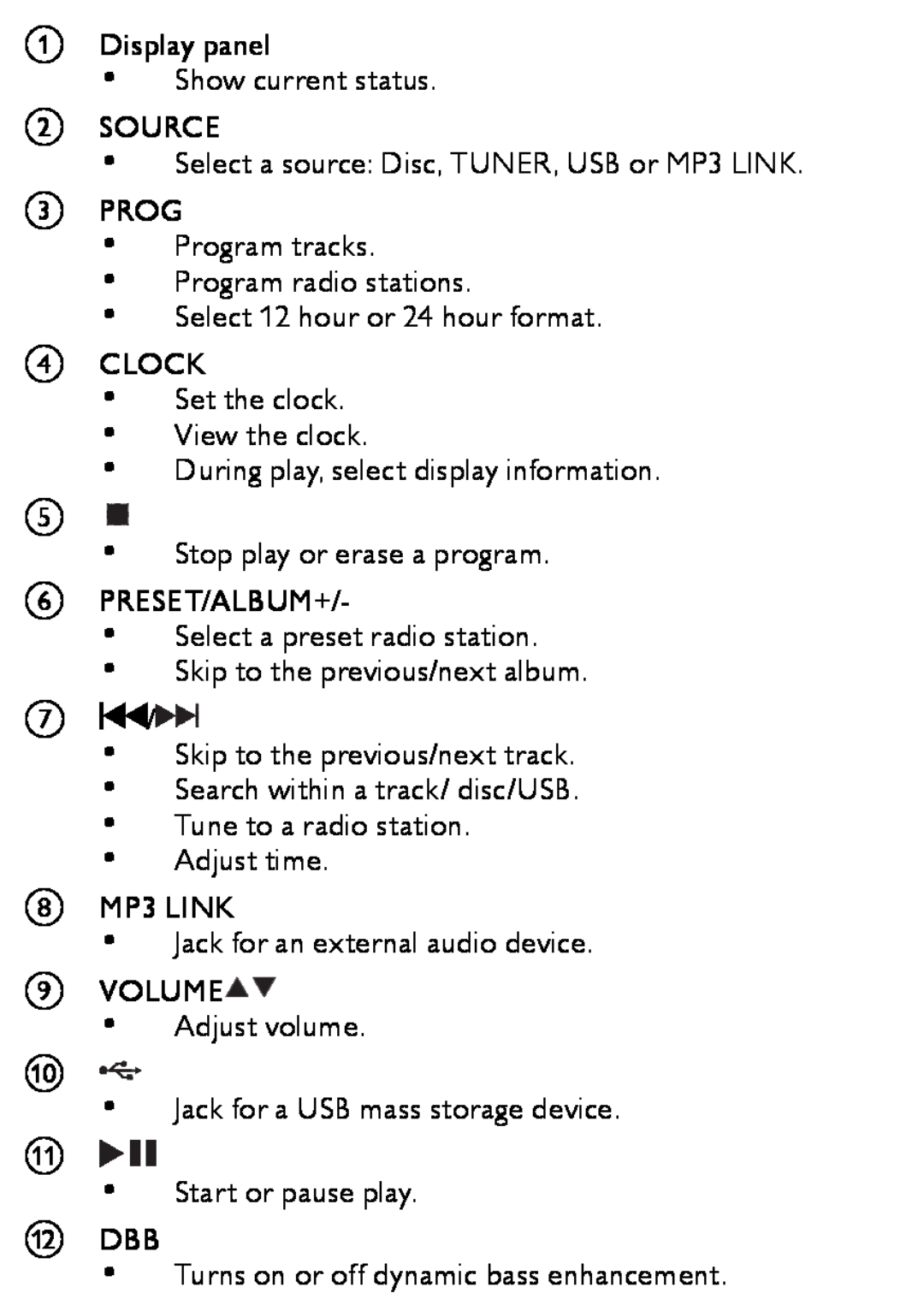 Philips MCM166 user manual 